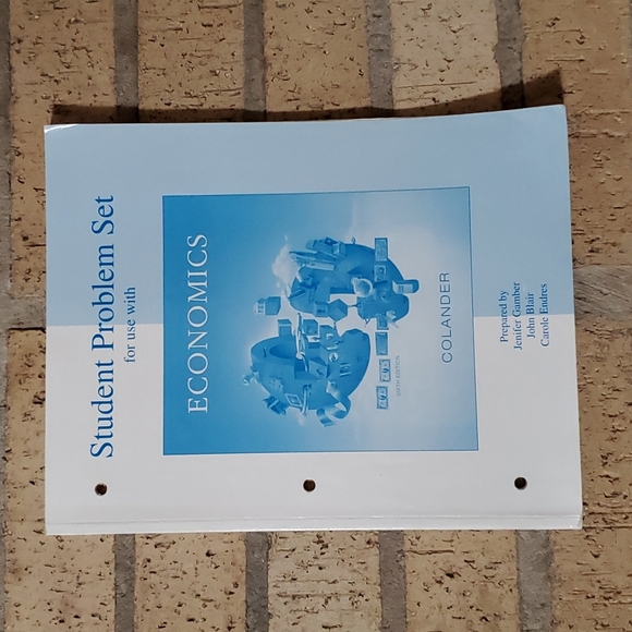 Student Problem Set for Use with Economics Sixth Edition - Picture 1 of 2